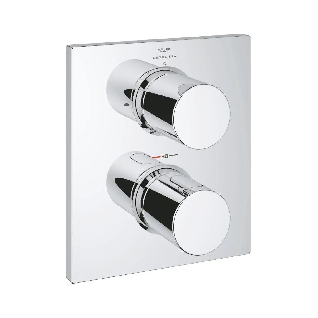 Grohe 3 Way Thermostatic Diverter Grohtherm F 27618000 - Chrome Finish