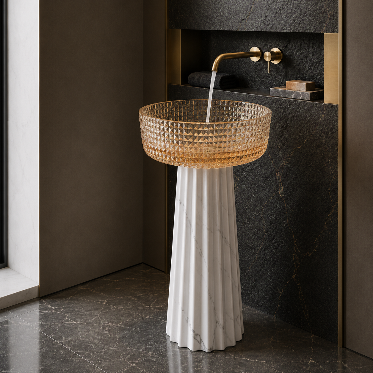 SCUBA ARTIFICIAL STONE PEDESTAL BASIN SC-9378