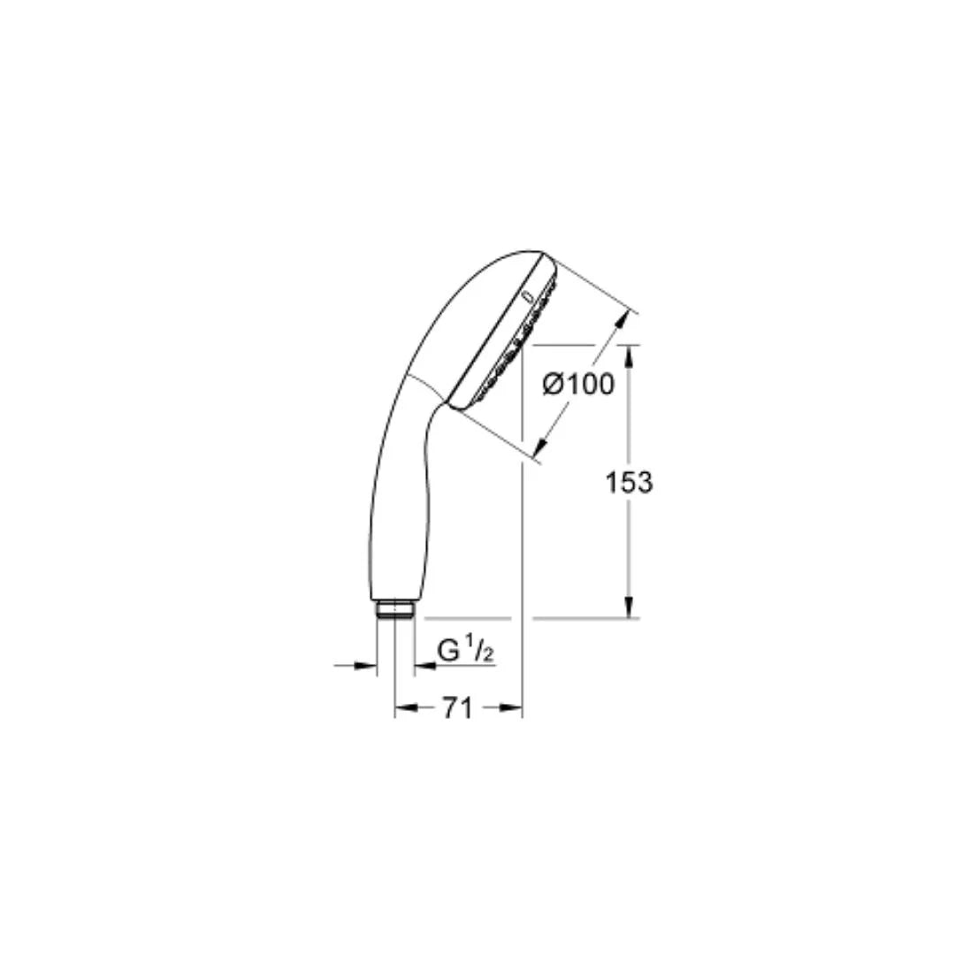 Grohe Multi Flow Hand Shower Tempesta 28261002 - Chrome
