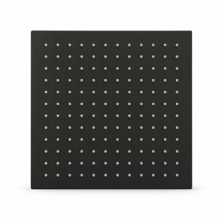 SERVEO CEILING MOUNTED BRASS RAIN SHOWER 12X12 INCHES SV7802-MB-MATT BLACK