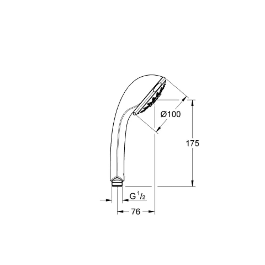 Grohe Multi Flow Hand Shower Relexa 28796000 - Chrome