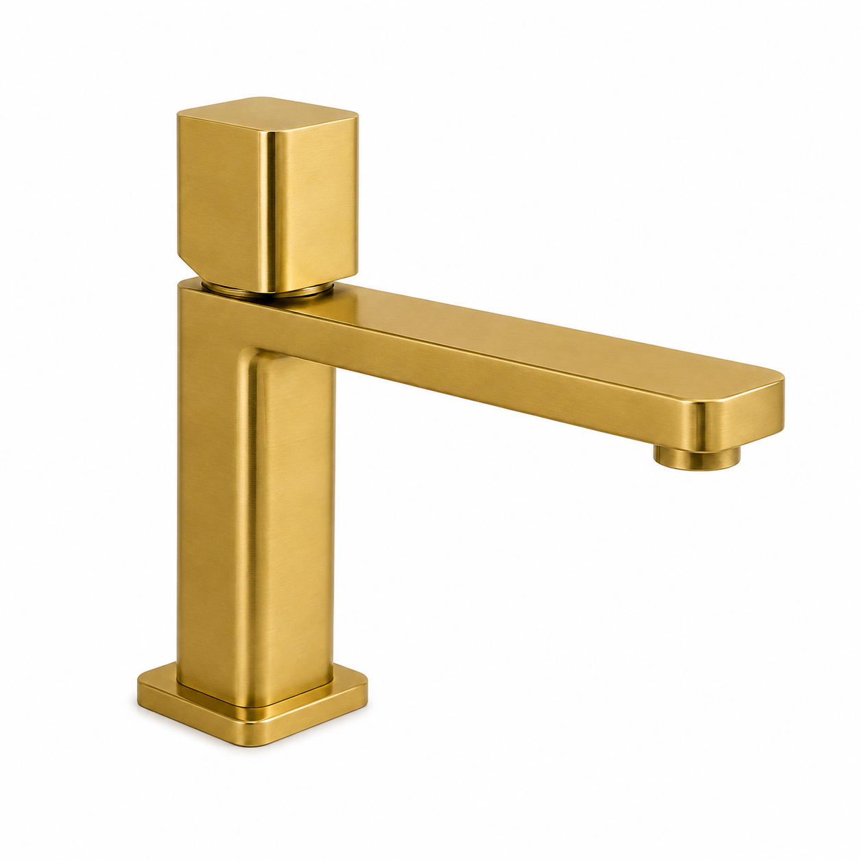 SERVEO REGALIA SERIES BRASS SHORT BASIN MIXER SV-6002-BRUSH GOLD