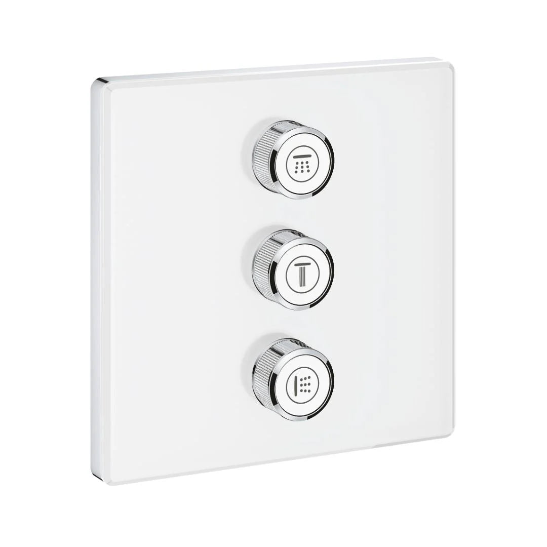 Grohe 3 Way Thermostatic Diverter Smartcontrol 29158LS0 - Moon White Finish