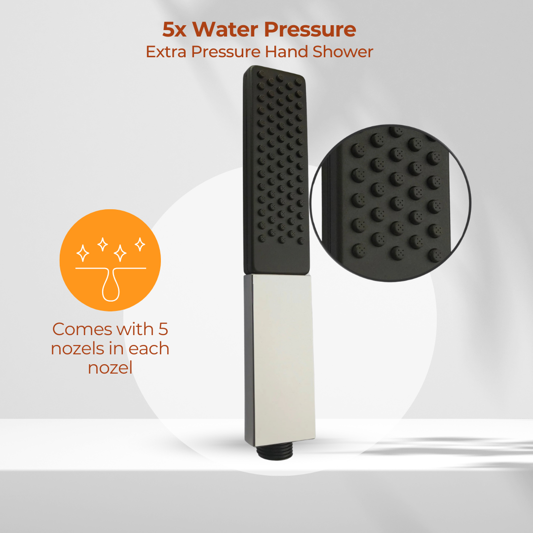 Picaso Dual Tone Hand Shower Set with 1.5 mtr hose & hook