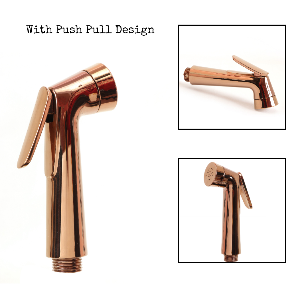 Picaso Rose Gold Jet Spray Set with 1.5 mtr hose & hook