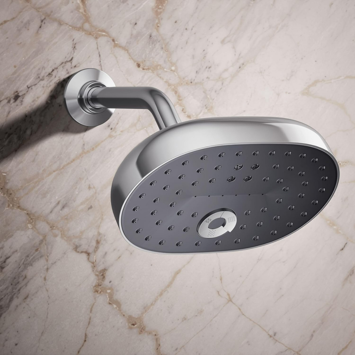 Picasso Wall Mounted Multiflow Overhead Shower with Rain, Mist & Move Flow - Chrome