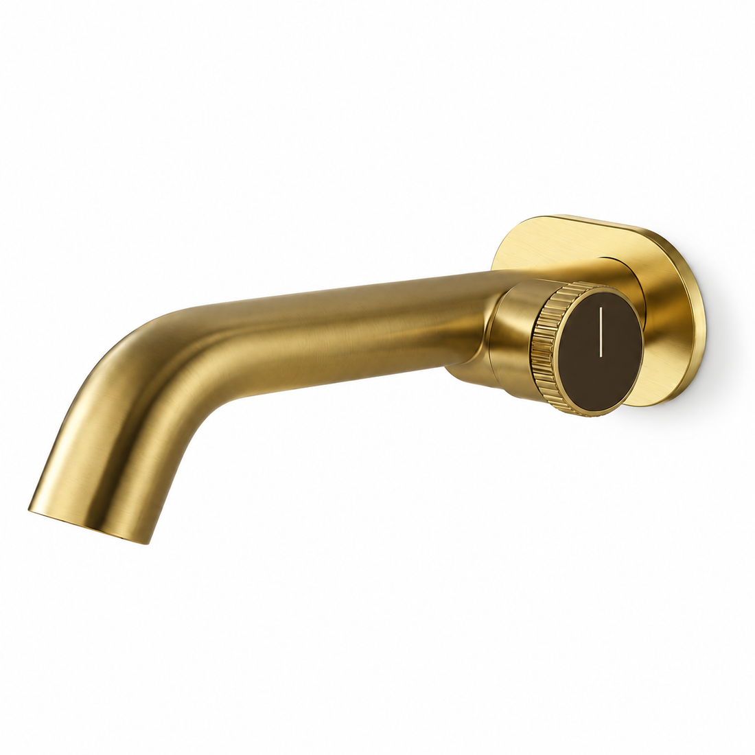 SERVEO OPULENCE  SERIES WALL MOUNTED BRASS BASIN MIXER SV6208-BRUSH GOLD