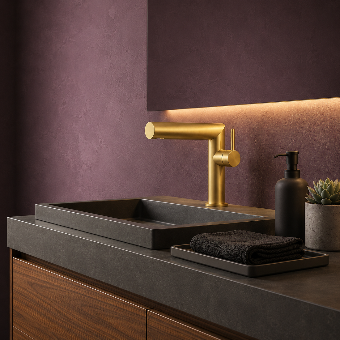 SCUBA SINGLE LIVER BASIN MIXER SC-1206 BG-BRUSH GOLD
