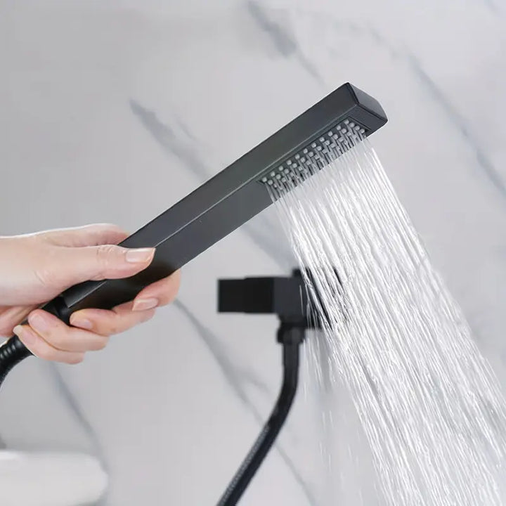Picaso Matte Black Hand Shower Set with 1.5 mtr hose & hook