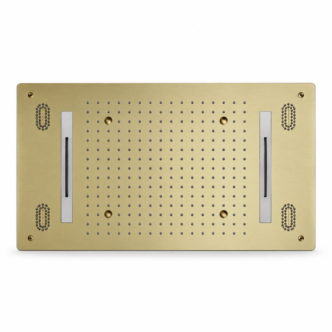 SERVEO CEILING MOUNTED 3 WAY MULTI-FUNCTION RAINFALL MIST AND WATERFALL SV7403-BG-BRUSH GOLD