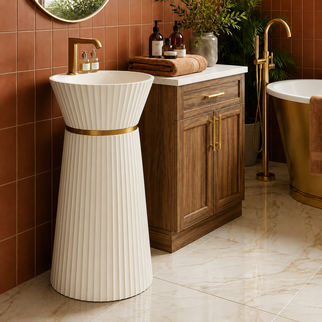 SCUBA ARTIFICIAL STONE PEDESTAL BASIN SC-9302