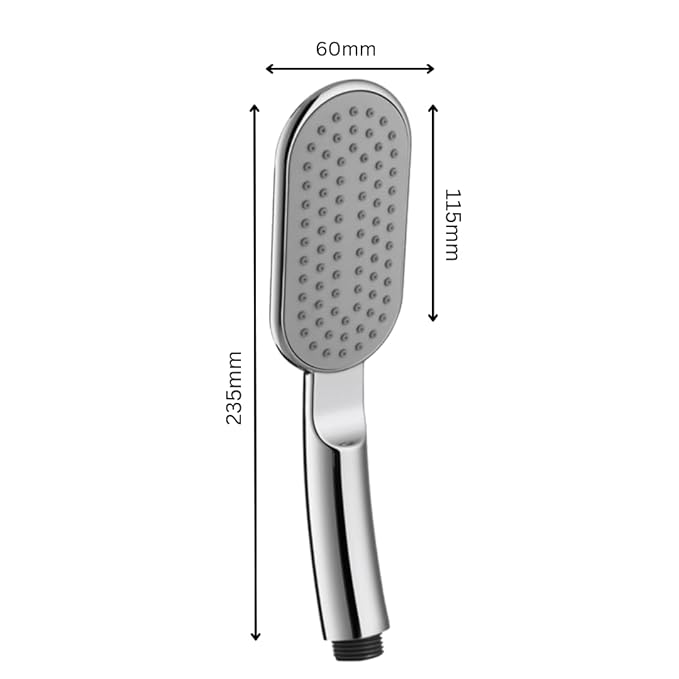 Picaso Oval Hand Shower Set with 1.5 mtr hose & hook