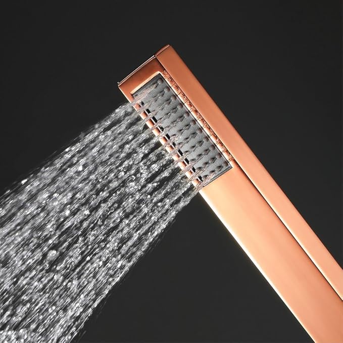 Picaso Rose Gold Hand Shower Set with 1.5 mtr hose & hook