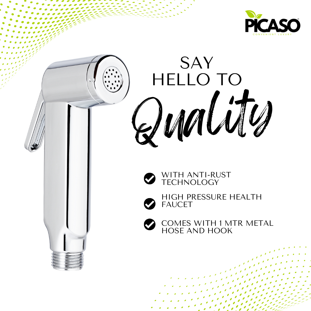 Picaso Florence Jet Spray Set with 1.5 mtr hose & hook