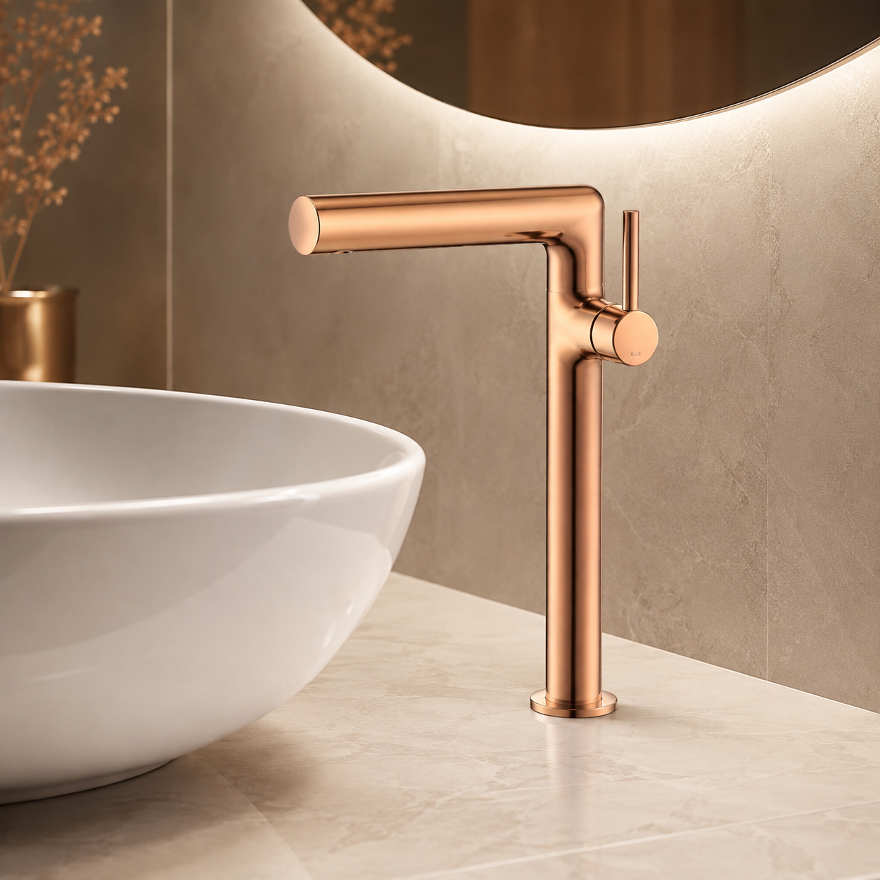 SERVEO REGALIA SERIES GRACE TALL BASIN MIXER SV6102-ROSE GOLD