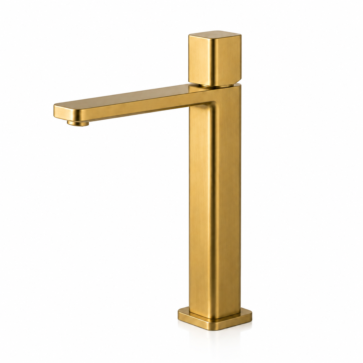 SERVEO REGALIA SERIES BRASS TALL BASIN MIXER SV6102-BRUSH GOLD