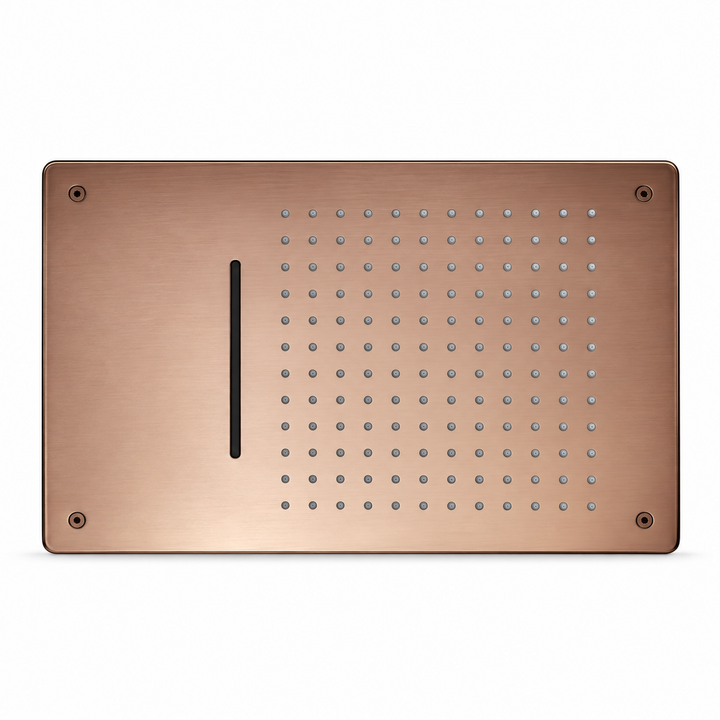 SERVEO CEILING MOUNTED 2 WAY MULTI- FUNCTION RAINFALL, MIST & WATERFALL 19X13INCHES  SV7102A-RG-ROSE GOLD