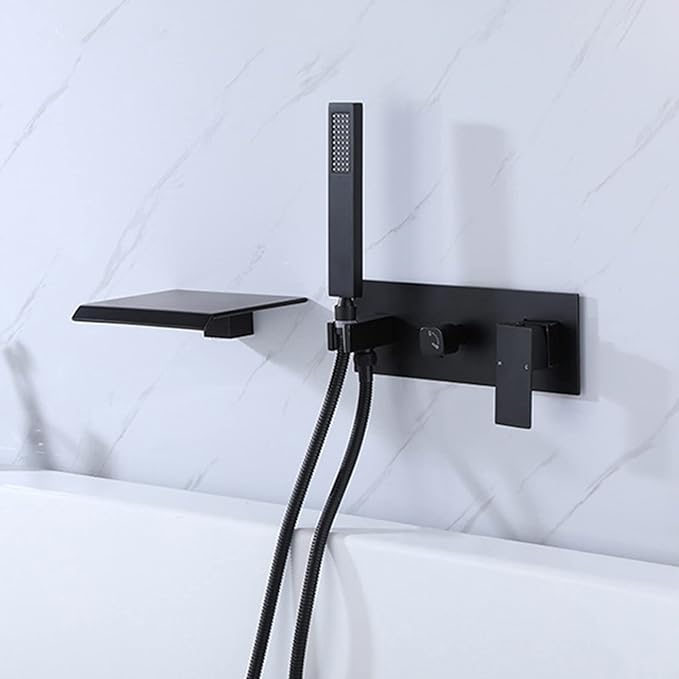 Picaso Matte Black Hand Shower Set with 1.5 mtr hose & hook