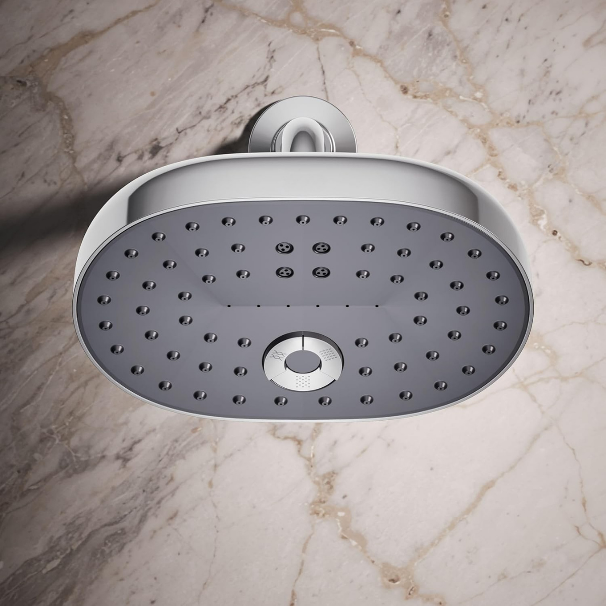 Picasso Wall Mounted Multiflow Overhead Shower with Rain, Mist & Move Flow - Chrome