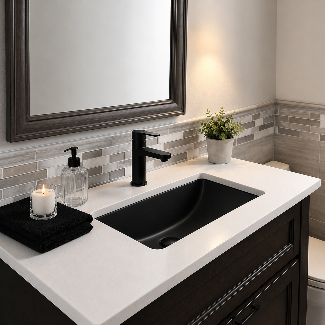 SCUBA  UNDER COUNTER BASINS SC-6101 BLM-BLACK MATT