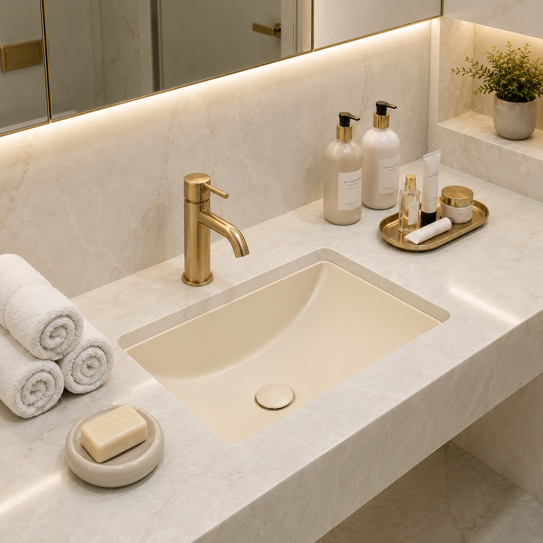 SCUBA  UNDER COUNTER BASINS SC-9801 CRM-CREAM MATT
