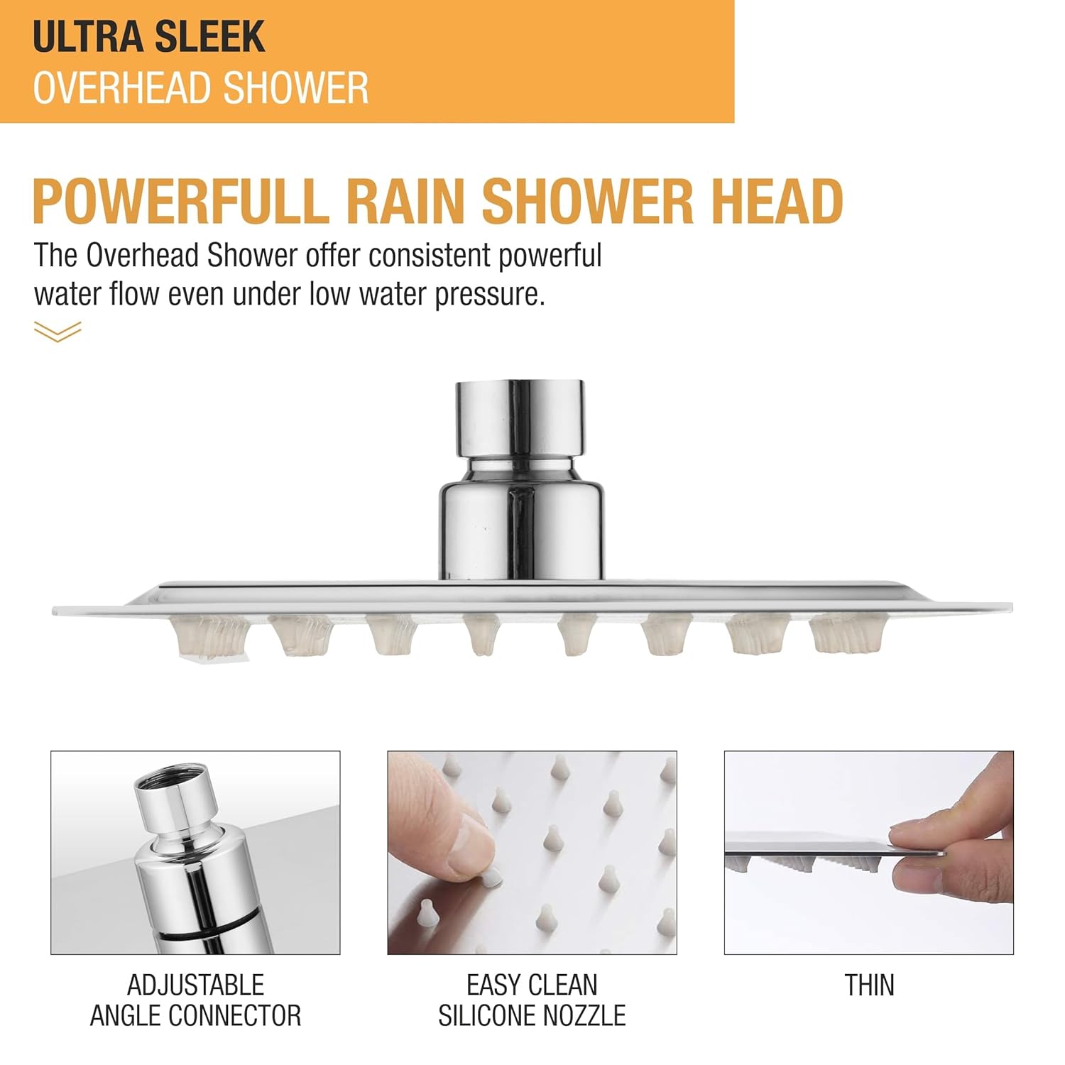 Picaso Ultra Slim Rain Shower 10x10
