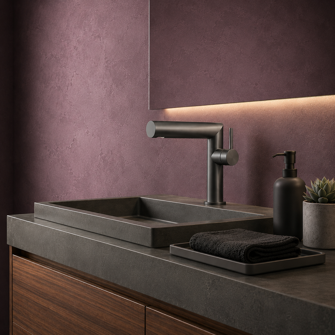 SCUBA SINGLE LIVER BASIN MIXER SC-1206 GM-GREY MATT