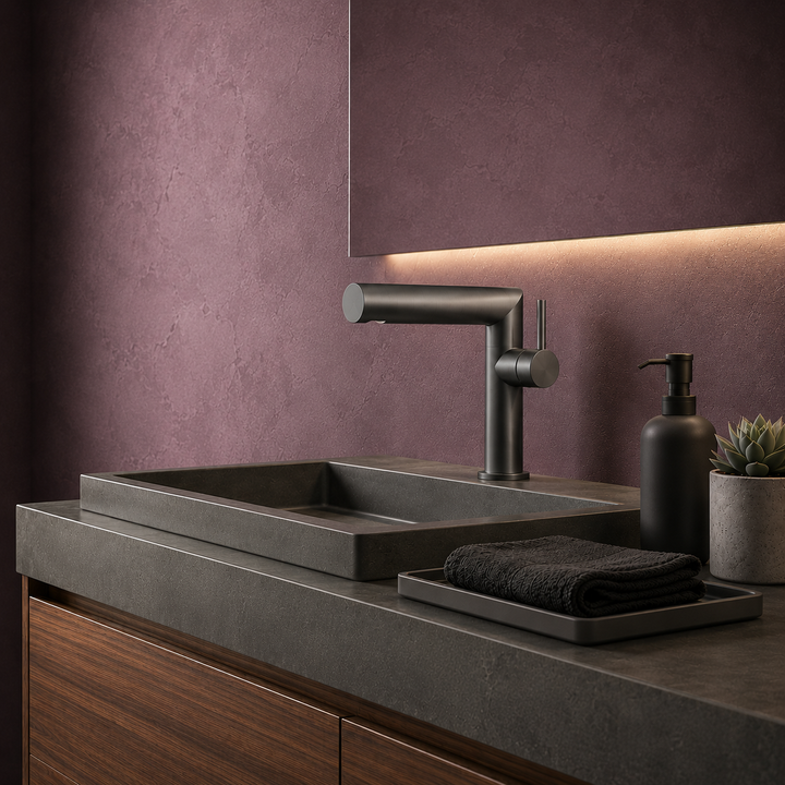 SCUBA SINGLE LIVER BASIN MIXER SC-1206 GM-GREY MATT