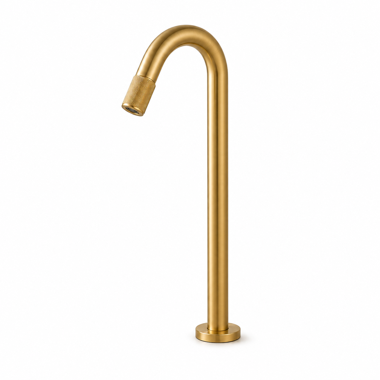 SERVEO MOUTH OPERATED TALL COLD BASIN TAP SV6303-BRUSH GOLD