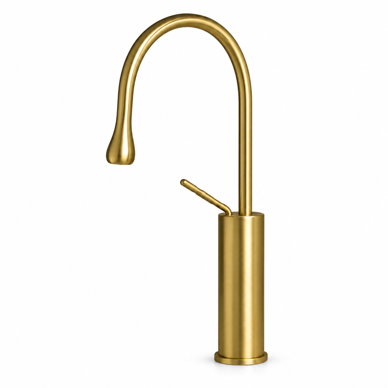 SERVEO TABLE MOUNTED PEBBLE SERIES BRASS KITCHEN MIXER SV6905-BRUSH GOLD