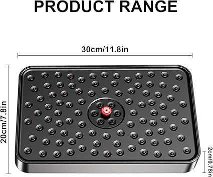 PICASO SELF CLEANING OVERHEAD SHOWER 10 INCHES WITH ANTI-SCALE TECHNOLOGY-CHROME & BLACK