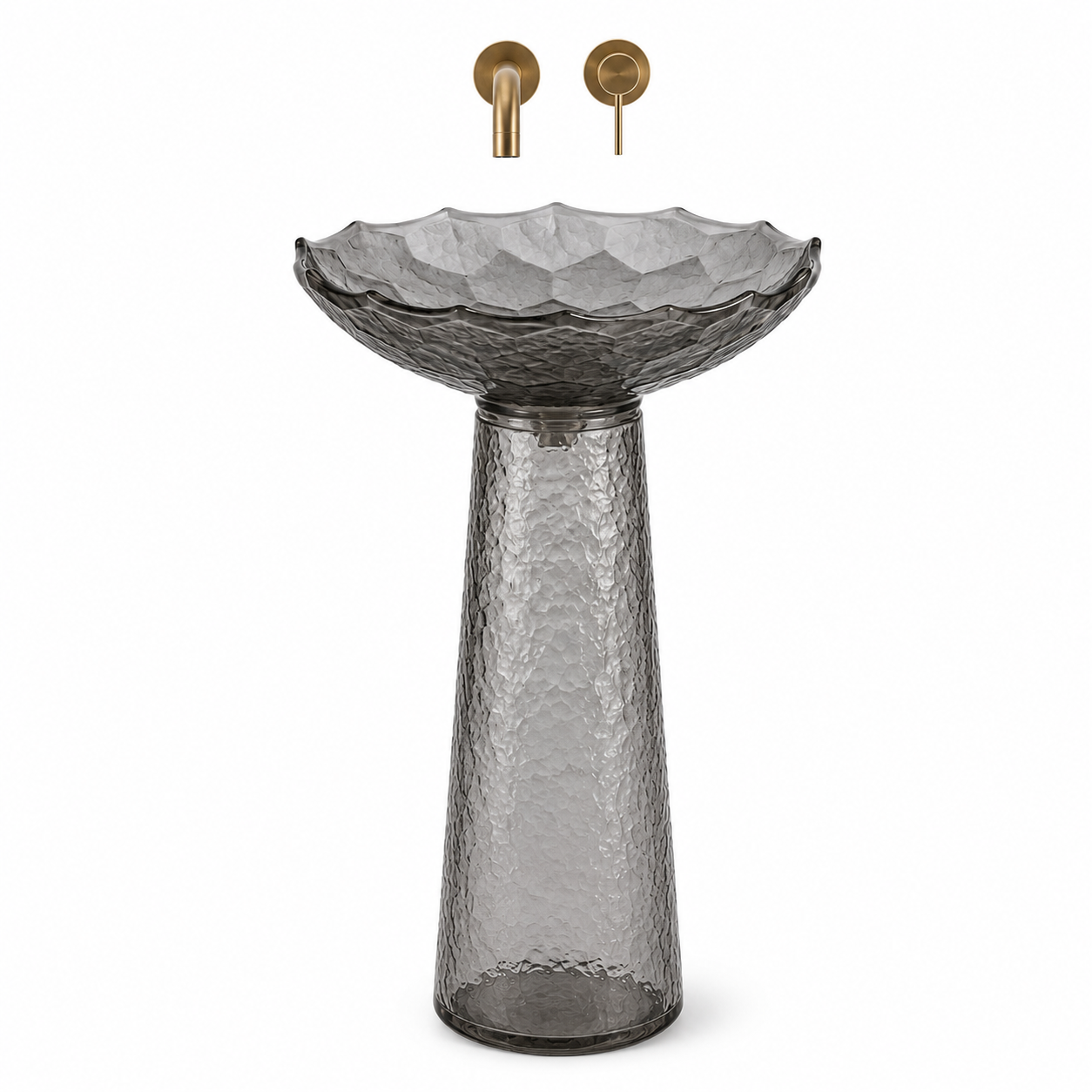 SCUBA RESIN TRANSPARENT PEDESTAL BASIN SC-9349