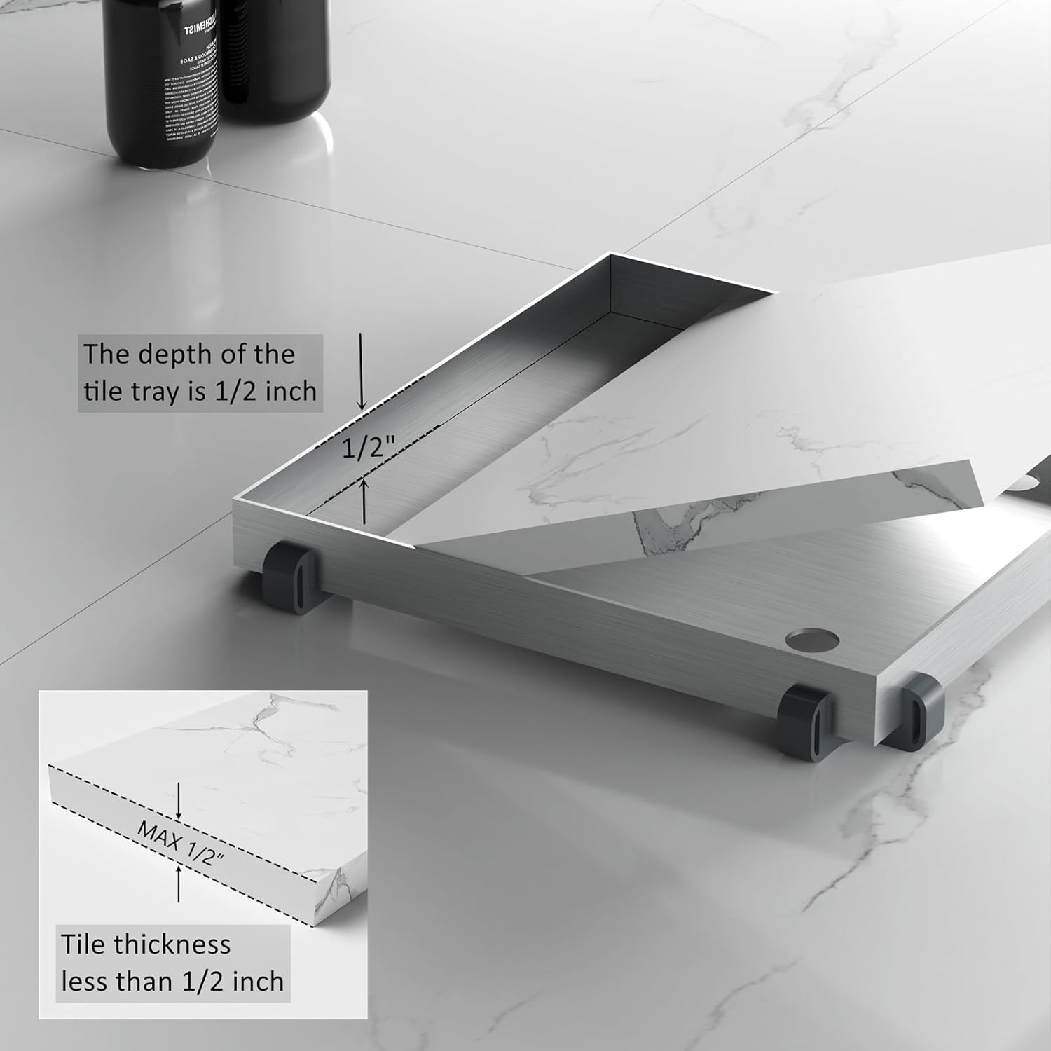 Picaso 6"x 6"Tile Insert Floor Drain