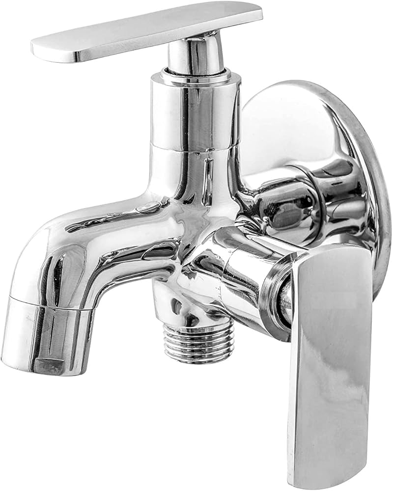 Goldline Lexus Collection 2-in-1 Bib Tap for WC & Basin Area LX-26- Chrome