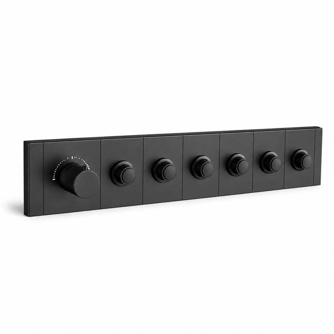 SERVEO ROYALE SERIES 6 WAY MULTI-FUCTION THEROMOSTATIC DIVERTER HORIZONTAL SV926-MB-MATT BLACK