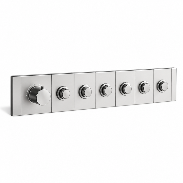 SERVEO ROYALE SERIES 6 WAY MULTI-FUCTION THEROMOSTATIC DIVERTER HORIZONTAL SV926-CP-CHROME