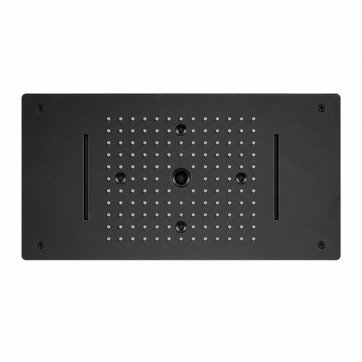 SERVEO CEILING MOUNTED 4 WAY MULTI- FUNCTION RAINFALL, MIST & WATERFALL SV7204-MB-MATT BLACK