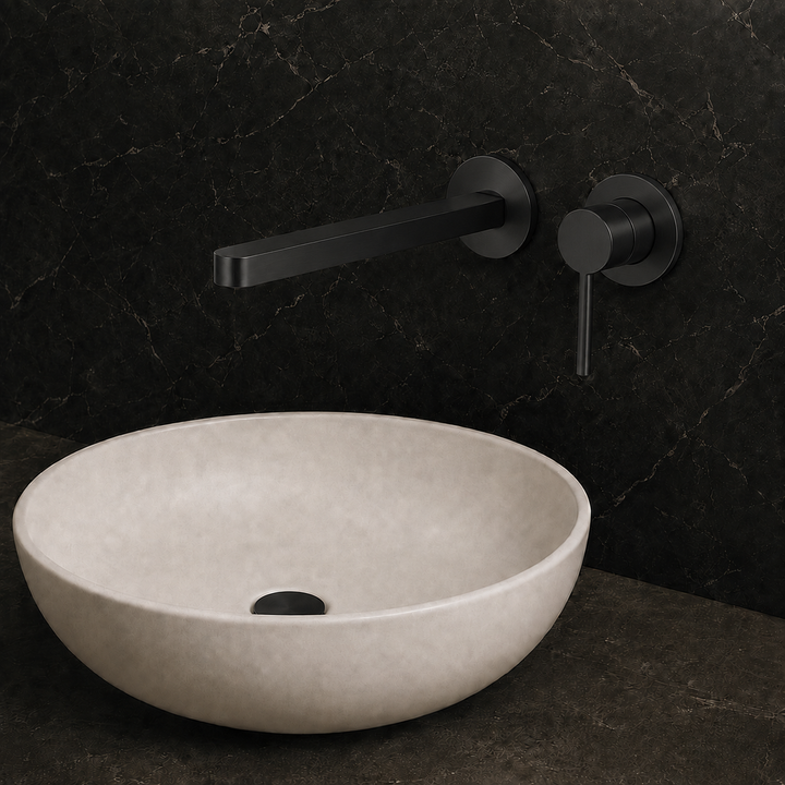 SERVEO ROYALE SERIES  WALL MOUNTED BASIN MIXER SV6206-BLACK MATT