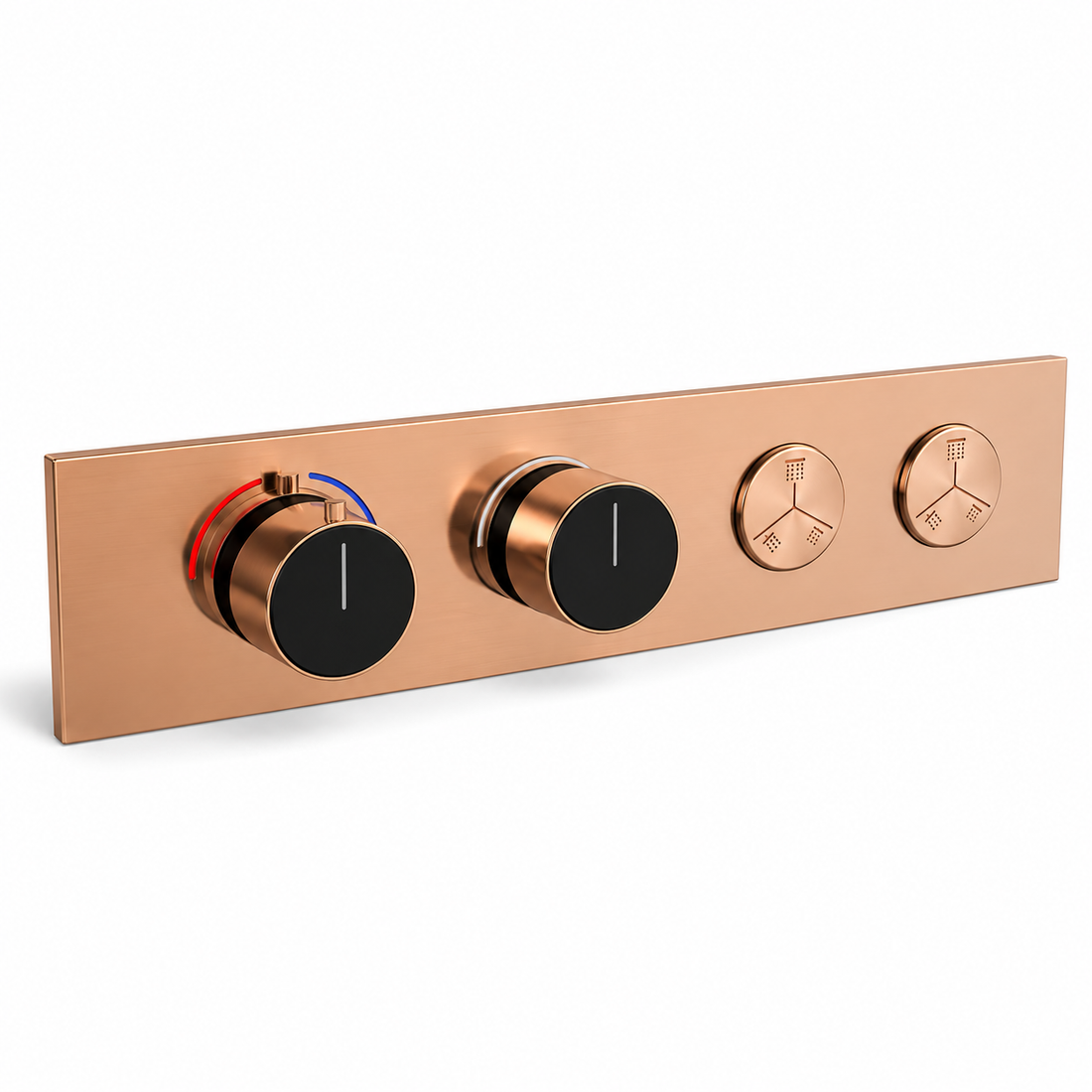 SERVEO PEBBLE SERIES 6 MULTI-FUCTION THERMOSTATIC DIVERTER SV916-RG-ROSE GOD