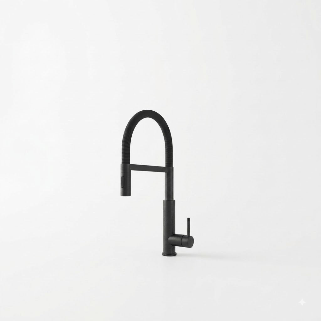 SERVEO TABLE MOUNTED PULL-OUT KITCHEN MIXER SV6904-BLACK MATT