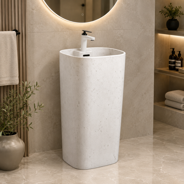 SCUBA CERAMIC PEDESTAL MARBLE COLOR SERIES SC-9206 D-4 (G)