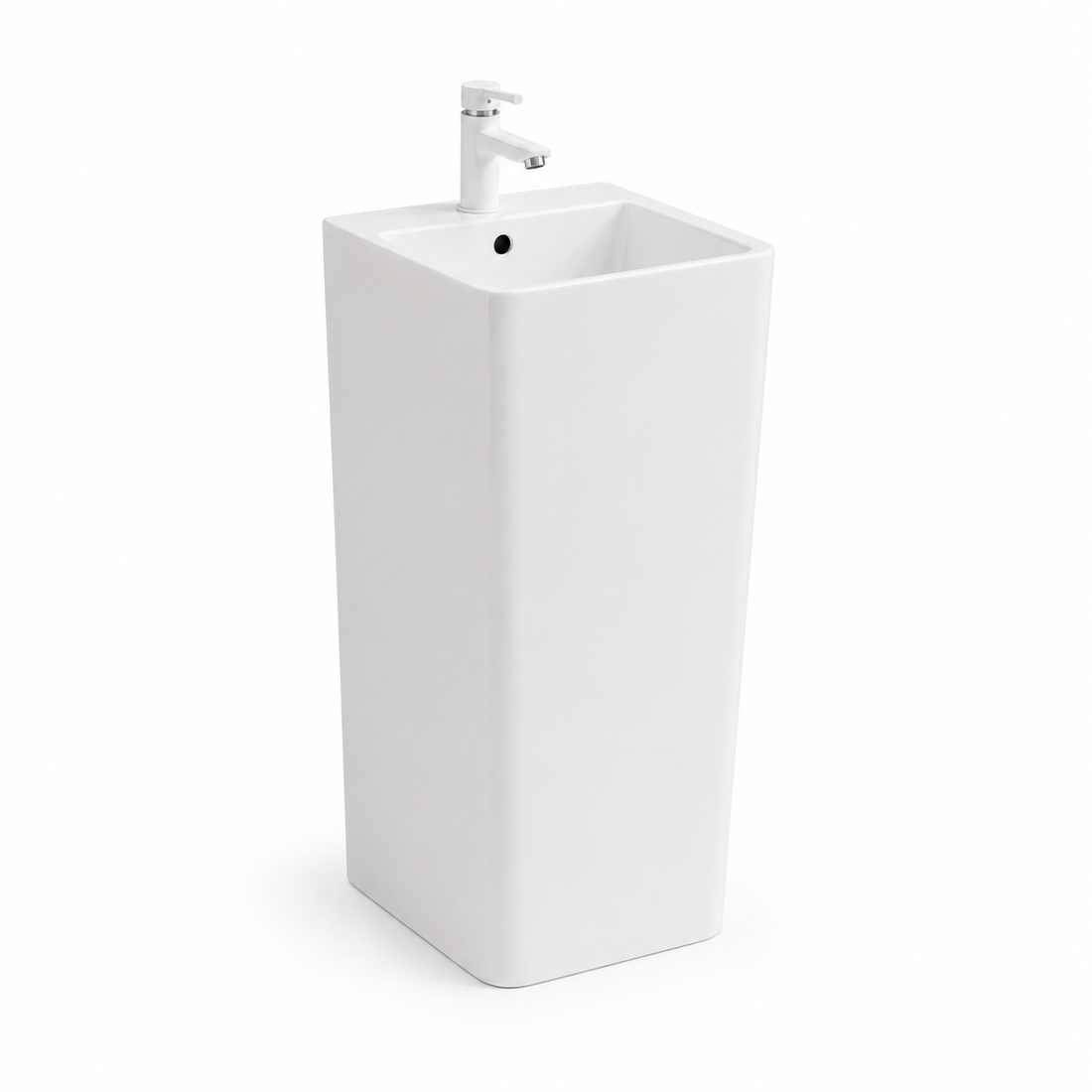 SCUBA CERAMIC PEDESTAL MARBLE COLOR SERIES  SC-9207 WHITE