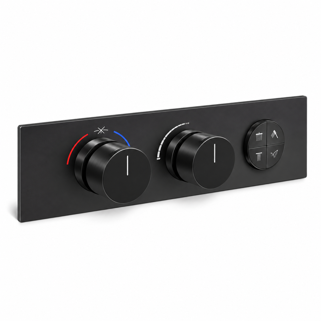 SERVEO PEBBLE SERIES 4 WAY MULTI-FUCTION THERMOSTATIC DIVERTER SV914-MB-MATT BLACK