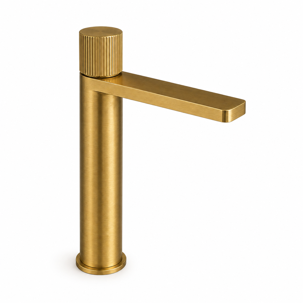 SERVEO PEBBLE SERIES BRASS TALL MIXER SV6101-BRUSH GOLD