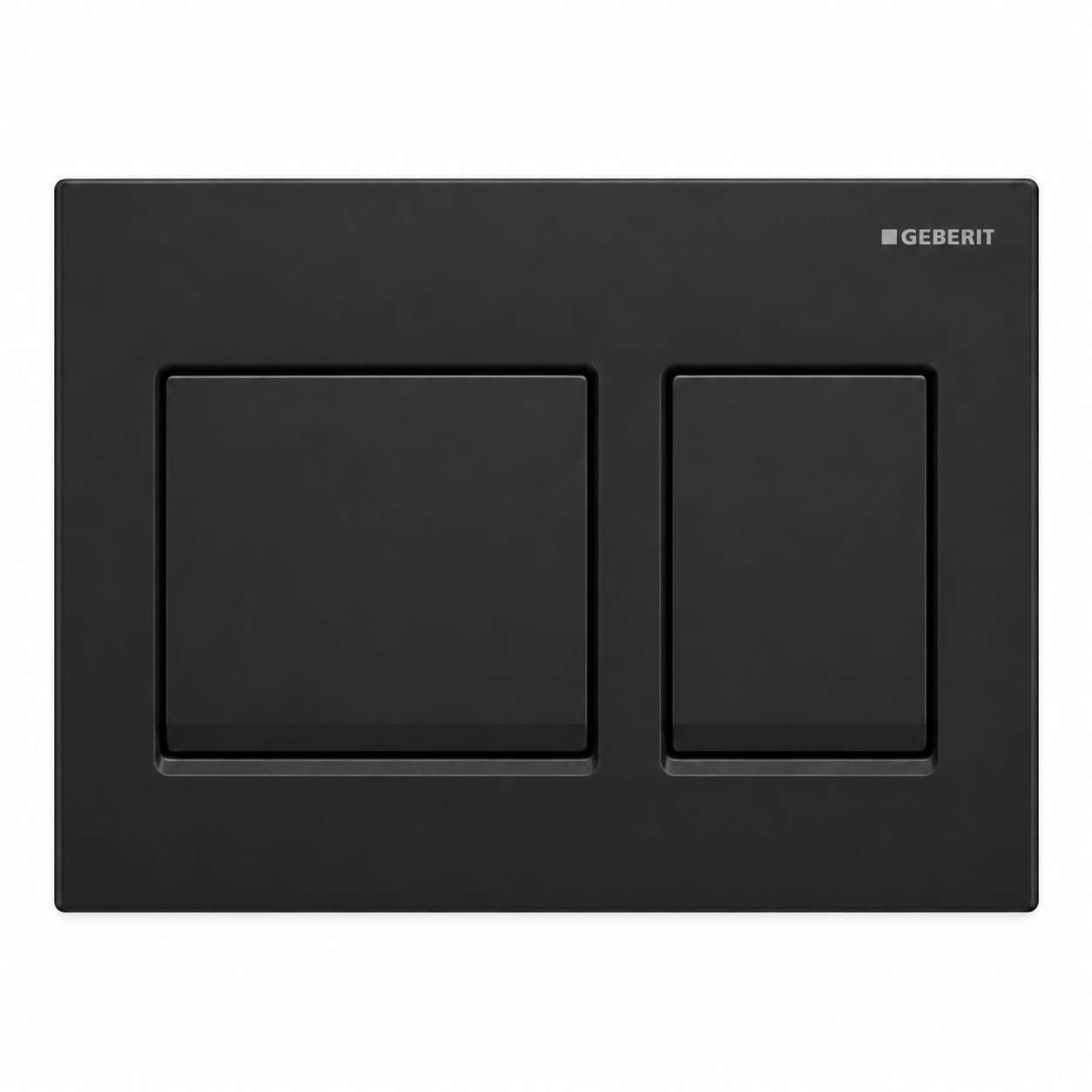 GEBERIT ACTUATOR ALPHA 25 SQUARE FLUSH PLATE-BLACK MATT