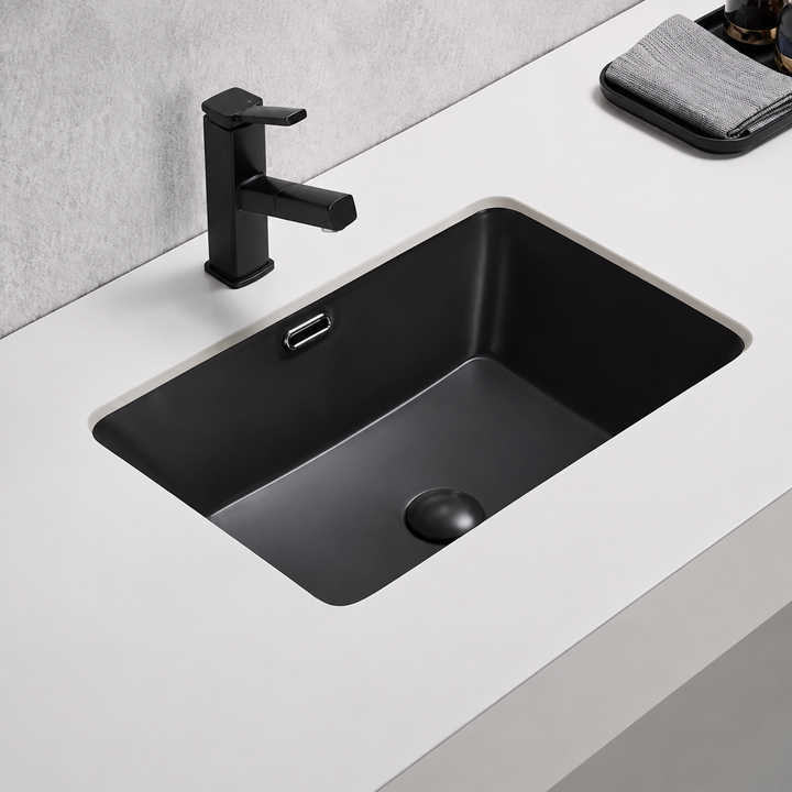 SERVEO UNDER COUNTER BASIN 22 X 15 X 7 INCHES   SV8651-MATT BLACK