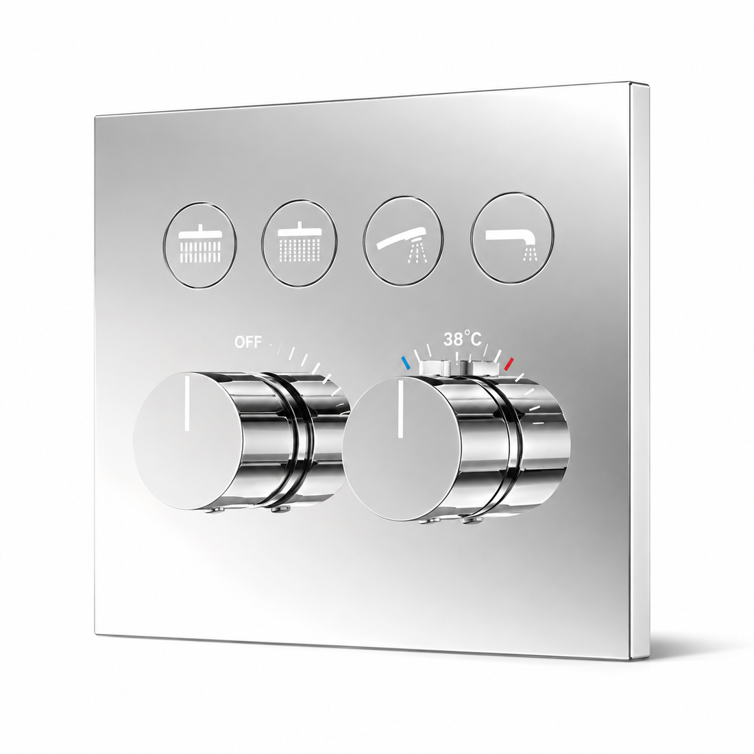 SERVEO GRACE SERIES 4 WAY MULTI-FUNCTION THERMOSTATIC HIGH FLOW DIVERTER SV944-CP-CHROME