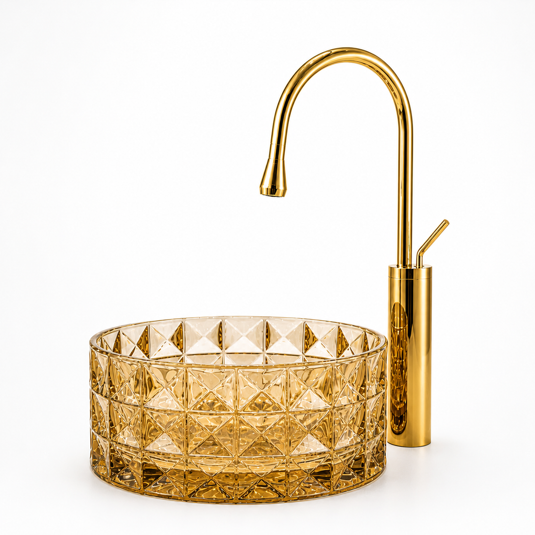 SCUBA GLASS BASIN DESIGNER SERIES SC-9783- ROSE GOLD