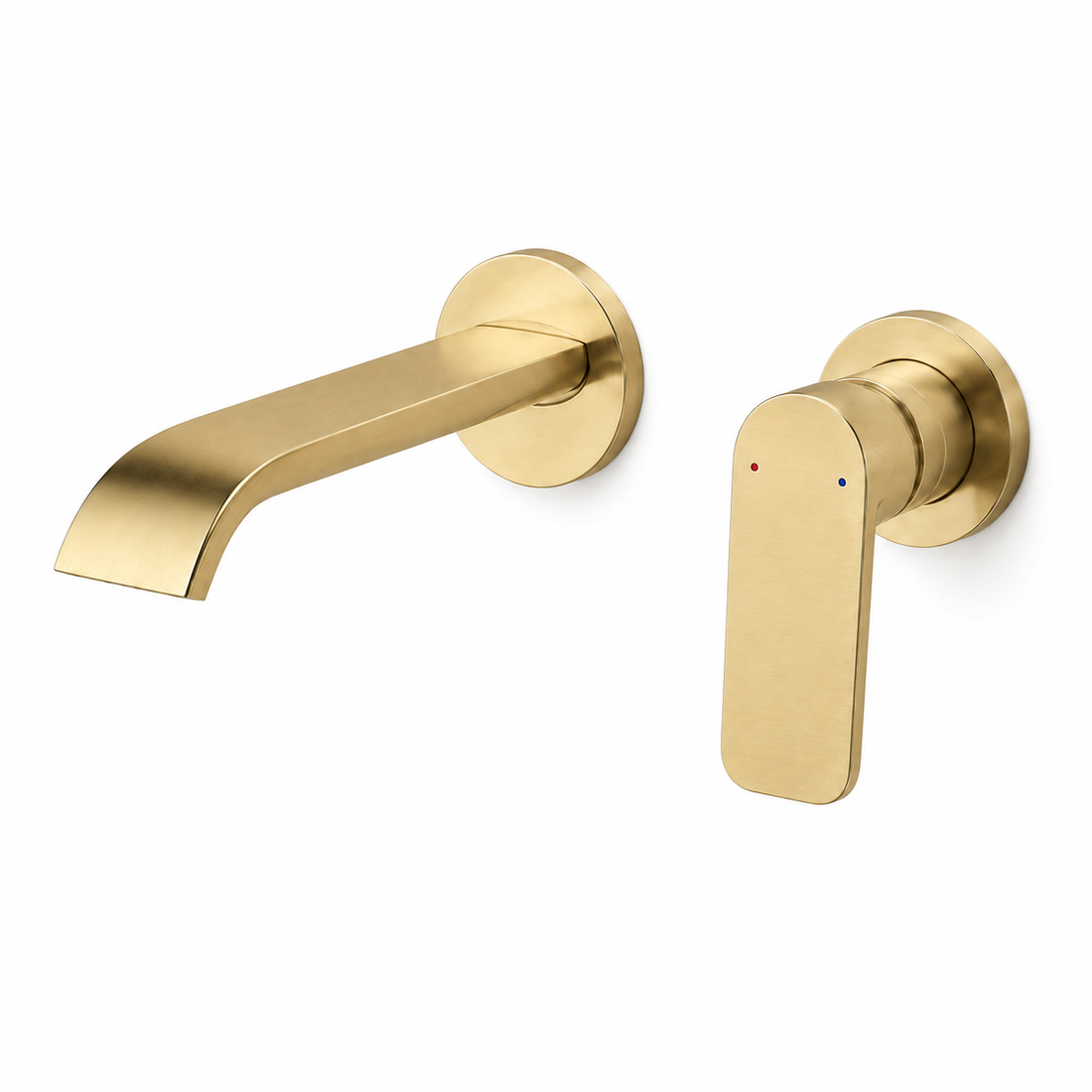SERVEO GRACE SERIES WALL MOUNTED BASIN MIXER SV6205-BRUSH GOLD