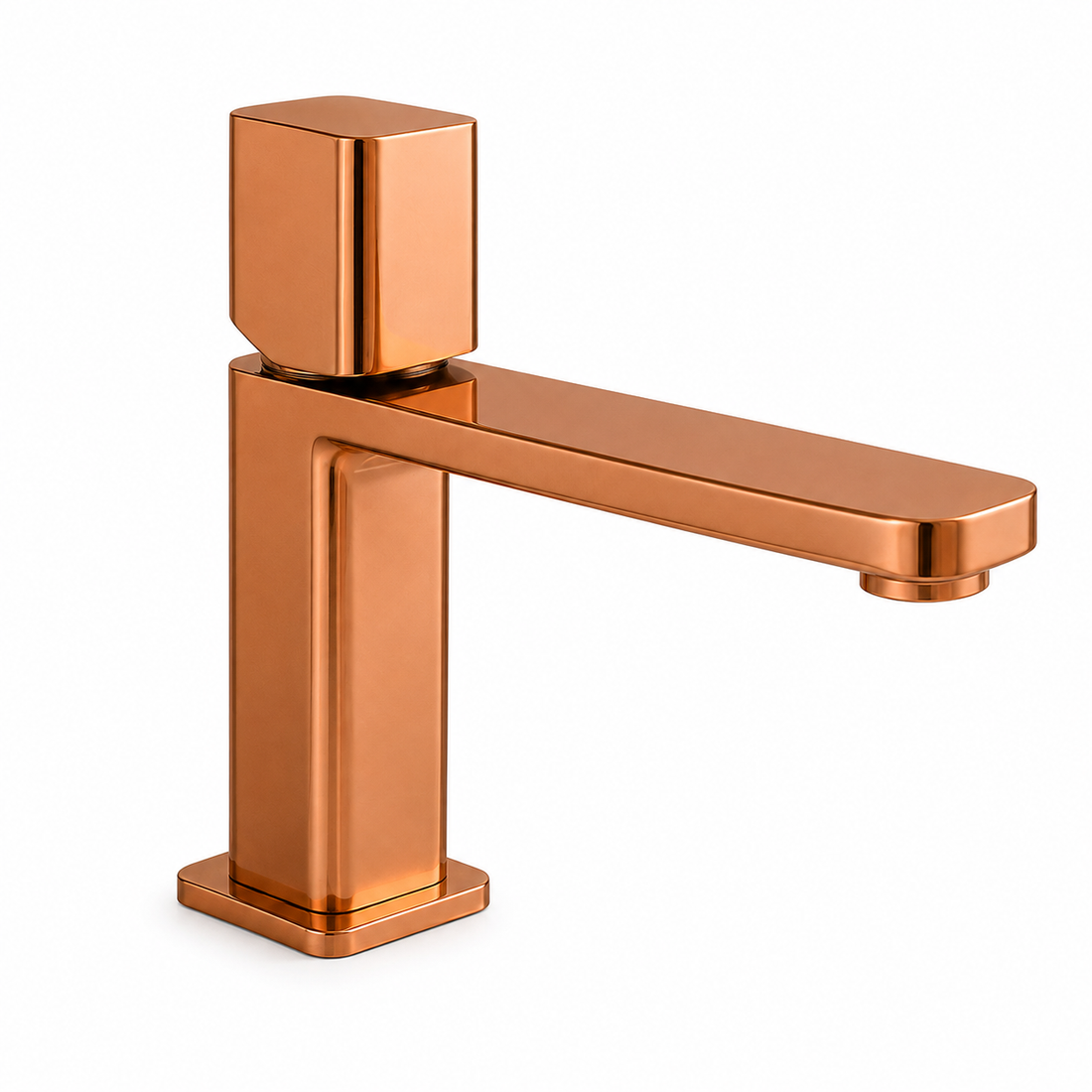 SERVEO REGALIA SERIES BRASS SHORT BASIN MIXER SV-6002-ROSE GOLD